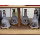 Four Bell's whisky bell decanters marriage of Prince Andrew and Sarah Ferguson x 2,