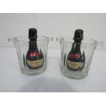 Moët & Chandon Petite Liquorelle 200ml x 2 and two crystal ice buckets