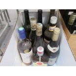 9 Bottles of various including 2000 Chateau de Mereville,