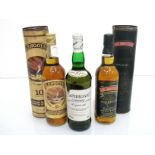 Glengoyne 10 years old Pure Malt Whisky, Drumguish 12 years old Single Malt,