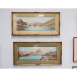 ROLAND STEAD (XIX/XX) A pair of water colours entitled Loweswater and Rydal Water and Nab Scar,