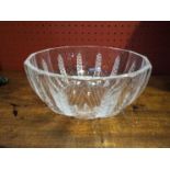 A Lalique "Ceres" crystal fruit bowl with wheatsheaf design