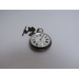 A Birmingham silver pocket watch,