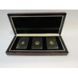 A Winston Churchill "Our Finest Hour" premium gold sovereign set from the London mint office,