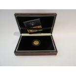 The King Edward VII gold sovereign 1902 in capsule box with certificate