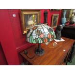 A Tiffany style table lamp