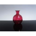 A miniature Loetz style vase,