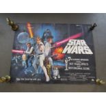 A UK quad film poster - Star Wars,