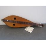 A dulcimer in mahogany,