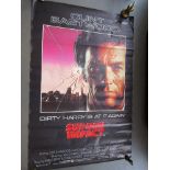 A Clint Eastwood 'Sudden Impact' film poster 40" x 60" rolled and folded