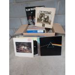 A collection of mainly 1970's Rock and Punk LPs including David Bowie, T Rex,