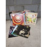 A collection of LPs including Juicy Luicy (Vertigo swirl), Rolling Stones, Magnum,