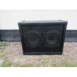 A large custom made amplifier with Celestion speakers