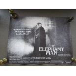 A UK quad film poster - 'The Elephant Man' rolled and folded