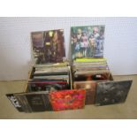 Two boxes of mostly 1960's/70's LP's including The Who, The Beatles, Rock Workshop, Rolling Stones,