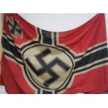 A Third Reich era German Reichkriegsflagge (Battle Flag) measuring 2m x 3.