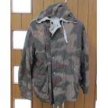 A German reversible camouflage 'Tarnjacke' parka jacket thought to be Third Reich era.