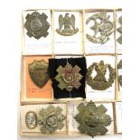 A collection of Royal Engineers badges including George V and VI.