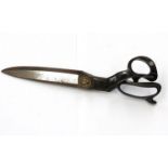 A pair of Wilkinson of London tailor's scissors with WD broad arrow mark