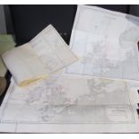 A collection of WWI related maps depicting battle locations,