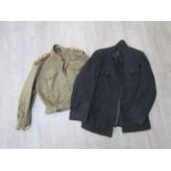 A WWII 1940 pattern Royal Artillery officers battledress blouse and a Royal Artillery dress jacket