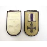A WWI Military Cross (MC) awarded to ACT.CAPT.R.F. HARRISON NORFOLK REGT. (9th Bn.