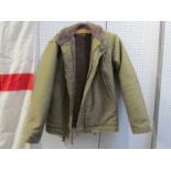 A WWII US Navy N-1 jacket with alpaca lining