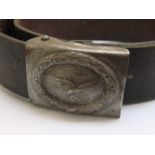 A Third Reich era German Luftwaffe belt and buckle,