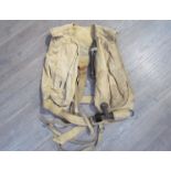 A WWII German Luftwaffe pilot's / aircrew life jacket / lifevest type B-2 with original label and