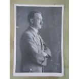 An original Third Reich era German propaganda photograph portrait of Adolf Hitler,