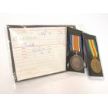 A pair of WWI medals to 39455 PTE. F.