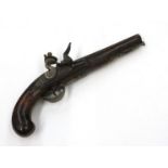 An early 19th Century officer's flintlock holster pistol by Lacy & Co.