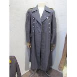 A Third Reich era German Luftwaffe officer's great coat with Flying type shoulder insignia denoting