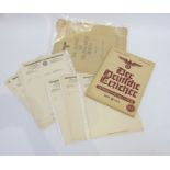 A collection of German 3rd Reich era documents including Nazi party letter heads