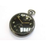 A Cyma British military pocket watch marked G.S.T.