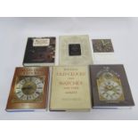 Six assorted horological books including ROBINSON: The Longcase Clock and LOOMES: Brass Dial Clocks