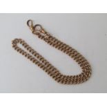 A 9ct gold watch chain