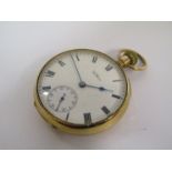 A 9ct gold Waltham open faced pocket watch,