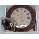 A dial clock for restoration, with fusee movement etc,