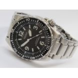 SEIKO: a Scuba Divers 200m stainless steel automatic bracelet watch,