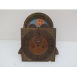 A 19th Century 8-day longcase clock movement with going and striking trains, for restoration,