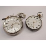 A 19th Century silver open faced pocket watch signed Kendal & Dent, Made Buren, with box,