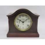 An early 20th Century Seth Thomas mantel clock with Sonora chime mechanism, in mahogany case,