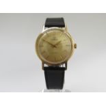 TISSOT: a Seastar gold plated and steel manual wind gent's wristwatch,