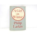 Philip Larkin: 'A Girl in Winter', London, Faber & Faber, 1947, first edition,