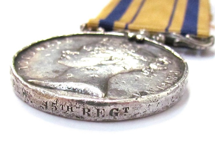 A Victorian South Africa Medal (1854) named to T. PEW. 45TH REGT. - Image 3 of 3