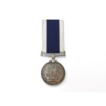 A George V Royal Naval Long Service and Good Conduct Medal (1920-30 non-swivelling bar type) named