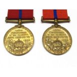 Two Edward VII Coronation (Metropolitan Police) medals 1902 in bronze named to P.C. J. TURNER.