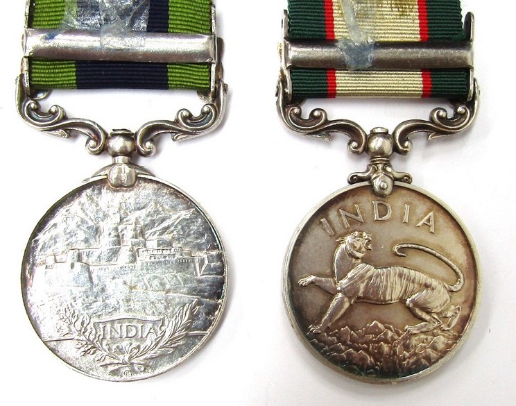 A George V India General Service Medal (1909) with Afghanistan N.W.F. 1919 named to 203623 PTE. A. - Image 2 of 3