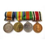 A WWI and WWII Constabulary medal group consisting of WWI War medal and Victory medal named to